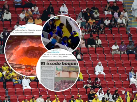 Los hinchas de Qatar abandonaron el estadio y se desataron las cargadas a Boca y River