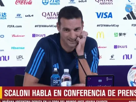 VIDEO | La cara de Scaloni cuando en conferencia de prensa le preguntaron por Enzo Pérez