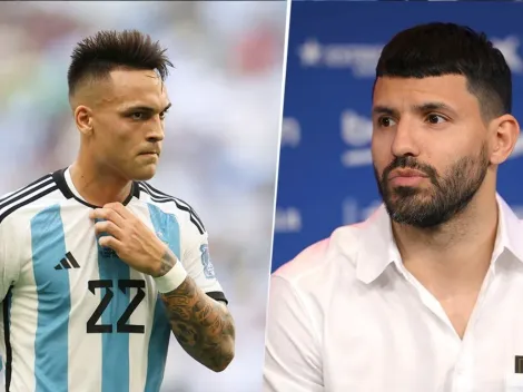 La respuesta de Lautaro Martínez a los dichos del Kun Agüero: "Es una opinión de él"