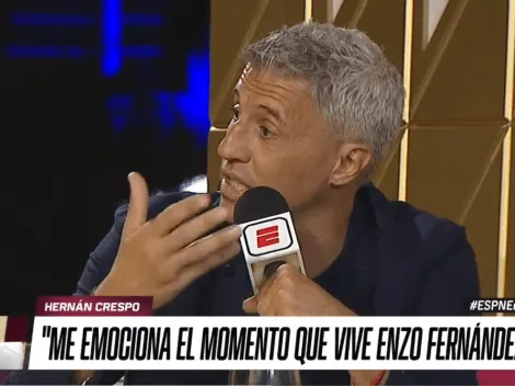 VIDEO | Crespo se quebró al aire al hablar de Enzo Fernández