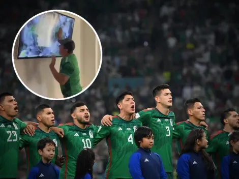 VIDEO | Se volvió loco: la reacción de un mexicano tras quedarse afuera del Mundial en la Fase de Grupos