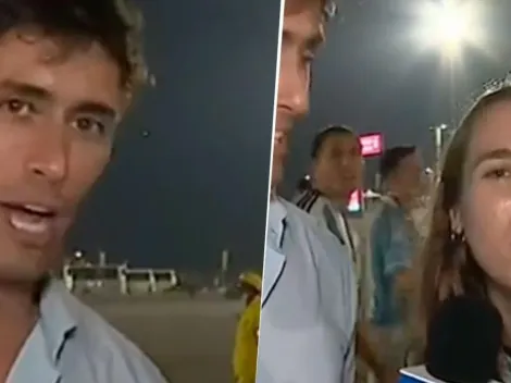 VIDEO | Una argentina se enamoró en vivo de un periodista chileno