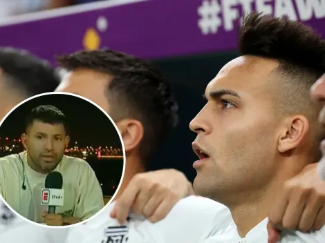 Tras la polémica, el Kun Agüero bancó a Lautaro: "Va a ser clave"