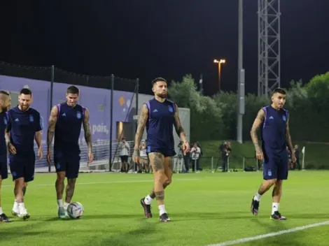 Los 2 jugadores que no entrenaron a la par en la práctica de la Selección Argentina