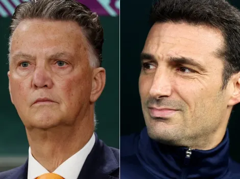 El más joven y el más viejo: Scaloni y Van Gaal, duelo de extremos en Qatar 2022