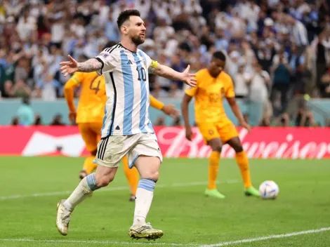 No se vio: el inédito gesto de Messi de cara a la gente tras su gol a Países Bajos