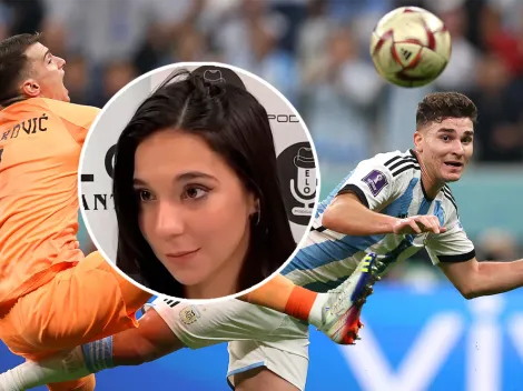 El picante tuit de Luciana Milessi tras el golazo de Julián Álvarez