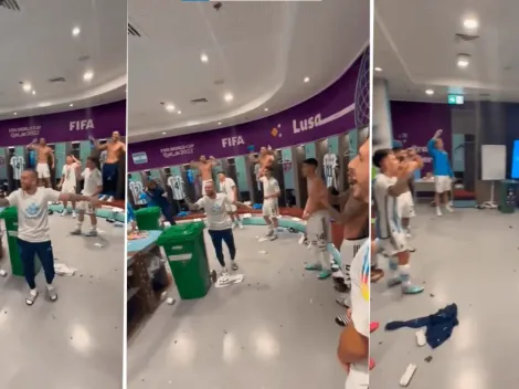 VIDEO | El descontrolado festejo en el vestuario de Argentina tras el pase a la final del Mundial