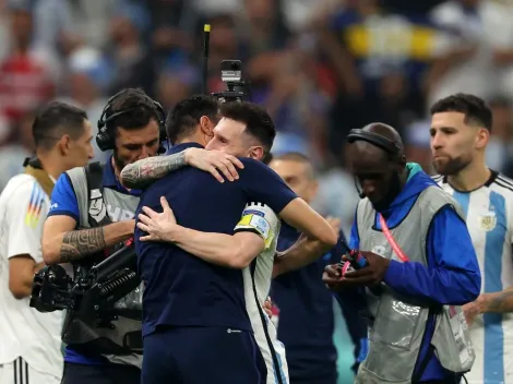 VIDEO | Messi le habló al oído a Scaloni en pleno abrazo y el DT rompió en llanto