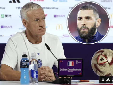 La tajante respuesta de Deschamps cuando le preguntaron si vuelve Benzema