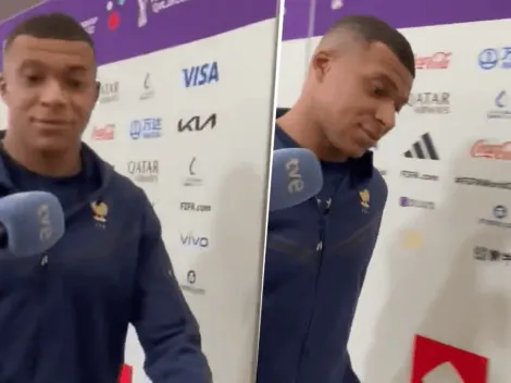 ¿Qué le pasa? La cara que puso Mbappé cuando le nombraron a Messi