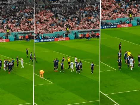 VIDEO | ¡No se vio! La increíble acción de De Paul antes de que Messi patee el penal ante Croacia