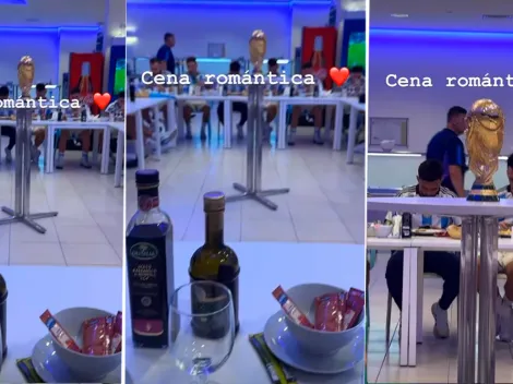 "Cena romántica": Dybala mostró la intimidad del plantel tras los festejos en el estadio