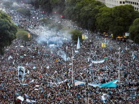 EN VIVO Y EN DIRECTO | Así está el Obelisco esperando a los campeones del mundo