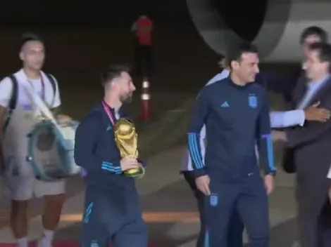 Hay video del momento exacto: quién es el famoso político que Messi no saludó por pedido del Chiqui Tapia