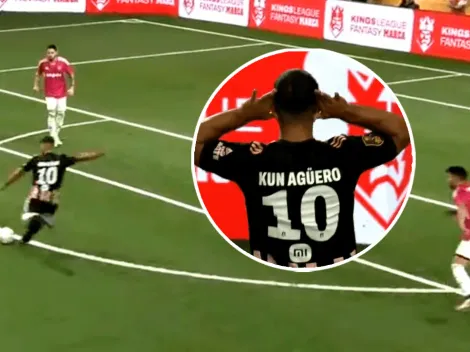 VIDEO | El Kun Agüero volvió al fútbol con un golazo y festejó como Messi y Román