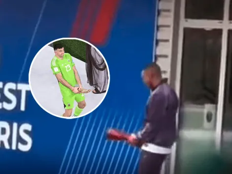 Un argentino más: el inédito video de Mbappé imitando a Dibu Martínez