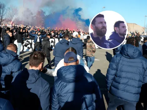 VIDEO | Los hinchas del PSG dedicaron una intimidante bandera a los jugadores y así reaccionó Messi