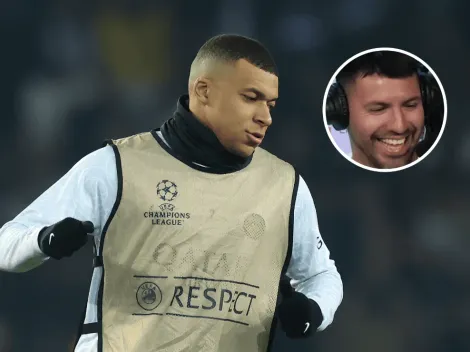 La picante burla del Kun Agüero a Mbappé en plena transmisión en vivo del PSG-Bayern