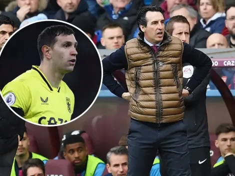 Estalló de bronca: Unai Emery no toleró que Dibu Martínez fuera a buscar el empate para Aston Villa