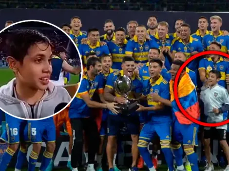 VIRAL | Un nene se coló en los festejos de Boca y tuvo un exabrupto al aire: "Gallina p..."