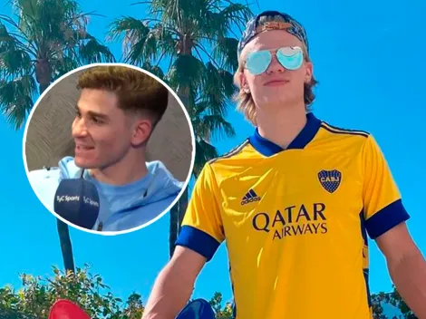 La reacción de Julián cuando Haaland le dijo que era de Boca: "Va a estar difícil"