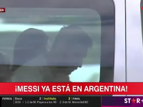 Llegó el capitán: Lionel Messi ya está en la Argentina