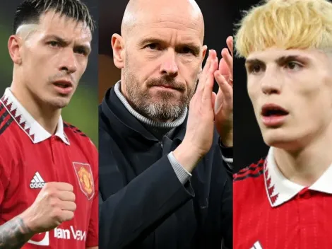 Ten Hag planea una limpieza de hasta 13 jugadores en Manchester: ¿Qué pasará con Garnacho y Martínez?