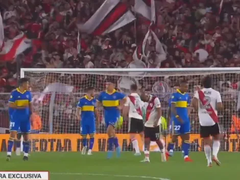 VIDEO | El polémico gesto de Palavecino que generó el escándalo en el River-Boca