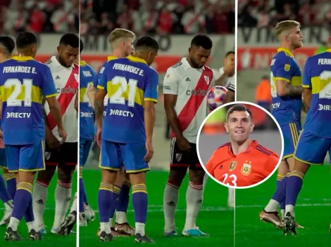 VIDEO | No se vio: Valentini intentó hacer la de Dibu Martínez a Borja en el penal que definió el Superclásico