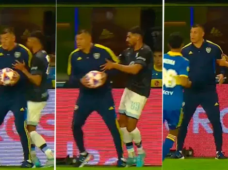 VIDEO | Polémica con Almirón en Boca: ¿Le dio un codazo a un jugador de Belgrano en pleno partido?