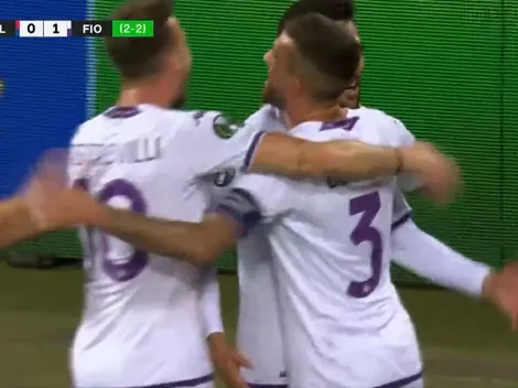 VIDEO | Nico González metió la cabeza y empató la serie para Fiorentina