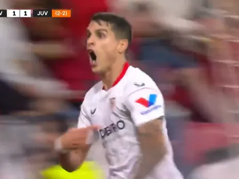 VIDEO | Lamela y un cabezazo brutal para que delire todo Sevilla ante Juventus