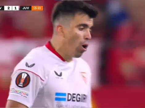 VIDEO | La insólita expulsión del Huevo Acuña ante Juventus por la Europa League