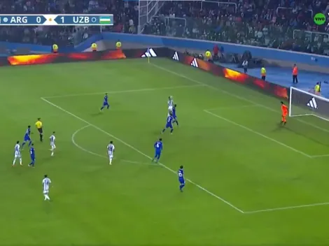 VIDEO | Argentina se recuperó rápido: Véliz empató el partido contra Uzbekistan