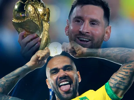 Messi alcanzó a Dani Alves como el futbolista con más títulos en la historia