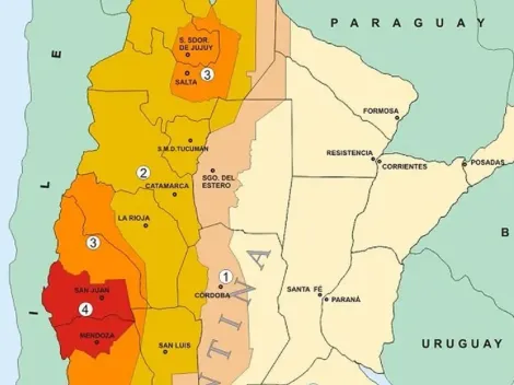 El nuevo mapa de peligrosidad sísmica en Argentina: descubre las zonas de mayor riesgo de terremotos