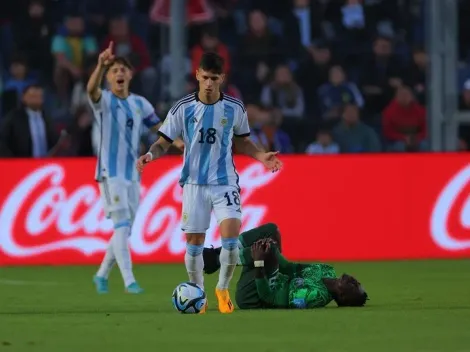 ¡Inesperado! Esto hizo el juvenil nacido en Brasil que sueña con jugar en Argentina durante el duelo ante Nigeria