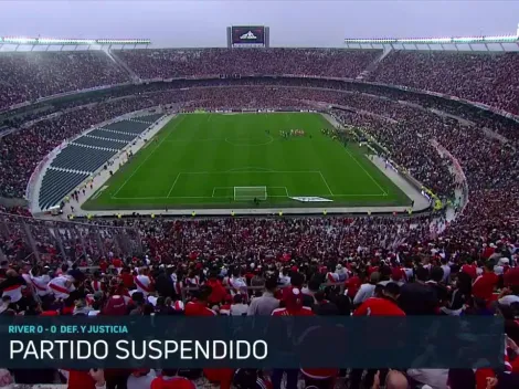 Se suspendió el partido entre River y Defensa y Justicia