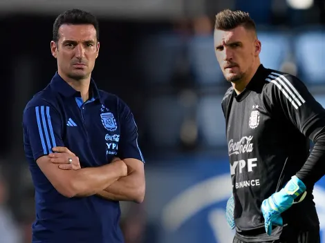 Scaloni: "Armani no está afuera de la Selección"