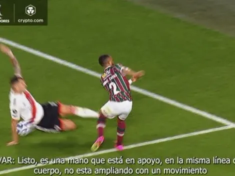 El argumento del VAR para no cobrar la mano de González Pírez como penal