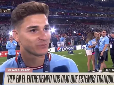 La frase de Julián Álvarez sobre su futuro que impactó a todos en Manchester: "Veremos como sigue"