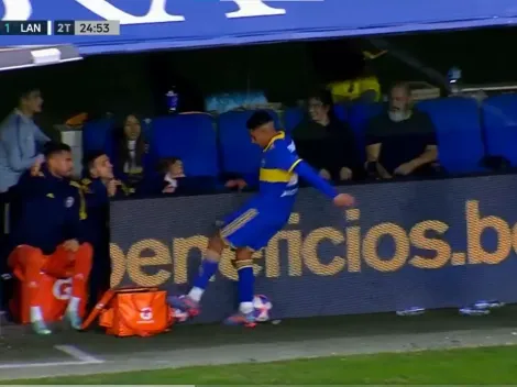 VIDEO | No se vio: la furia de un jugador de Boca que se fue reemplazado ante Lanús