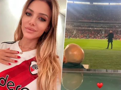 VIDEO | Evangelina Anderson sorprendió a todos en pleno partido de River