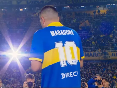 VIDEO | El emotivo homenaje de Riquelme a Maradona en su despedida