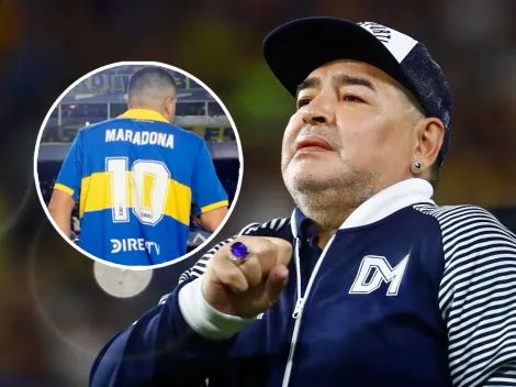 La respuesta de la cuenta de Maradona a Riquelme tras el emotivo homenaje