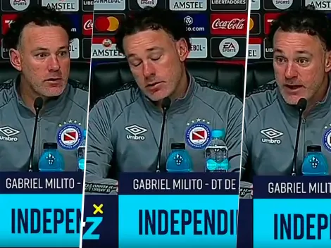 VIDEO | Así se enteró Milito que le expulsaron a un jugador: "Sufrirá las consecuencias"