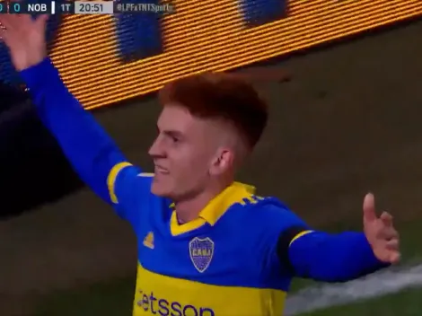 VIDEO | Desde un ángulo imposible, Barco marcó un GOLAZO para Boca