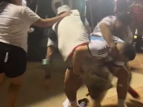Escándalo: un fanático de Messi tuvo una brutal pelea con dos hinchas del FC Dallas