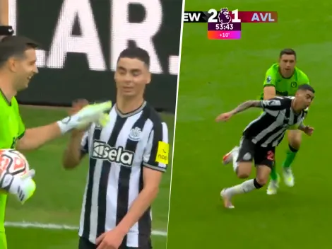 VIDEO | Todo Newcastle pidió expulsión para Dibu Martínez por este cruce con Almirón